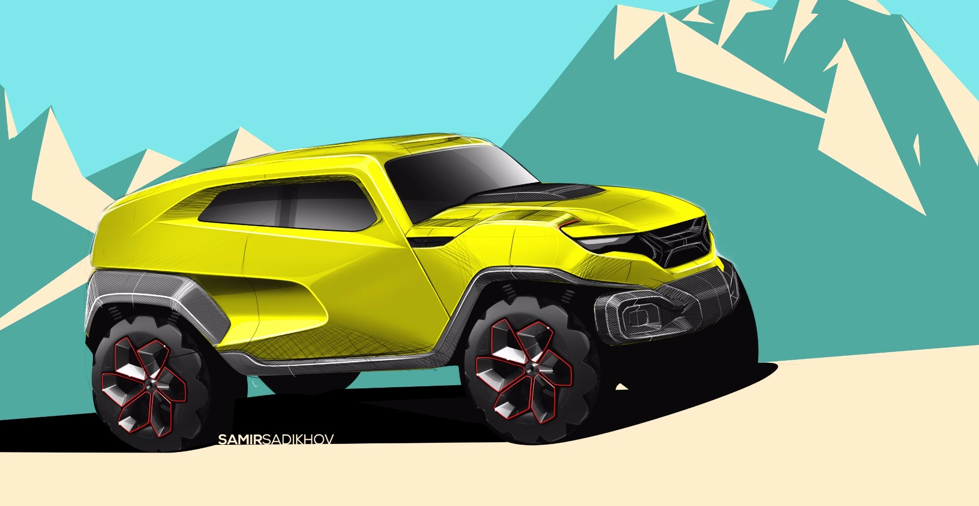 Rezvani Tank sketch