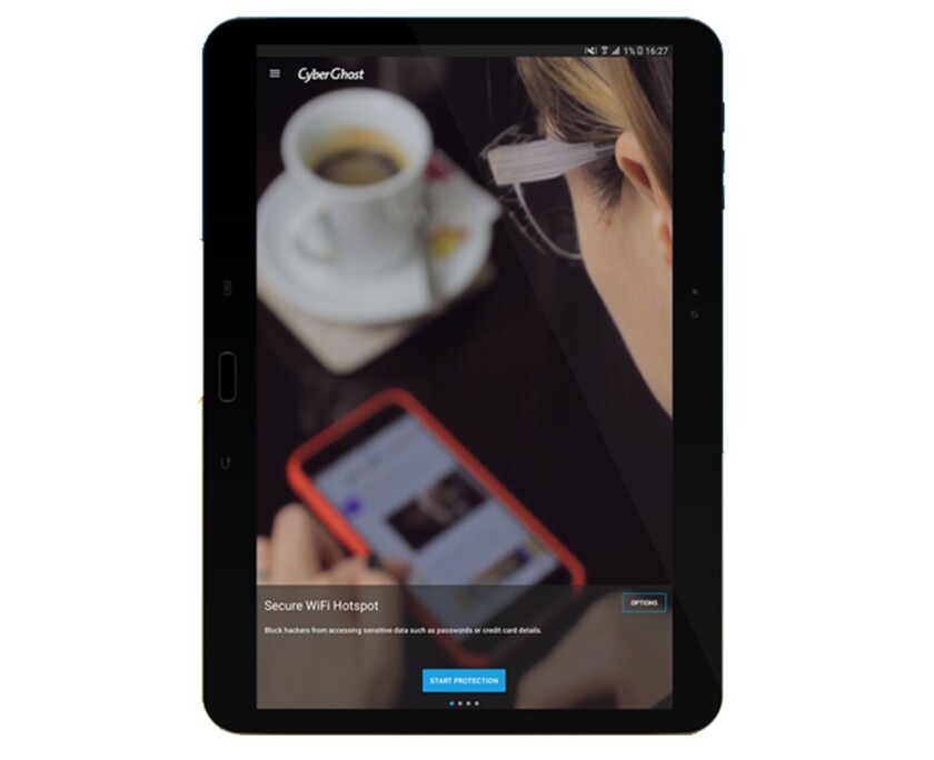 CyberGhost is one example of a VPN that can help protect you over a public Wi-Fi network