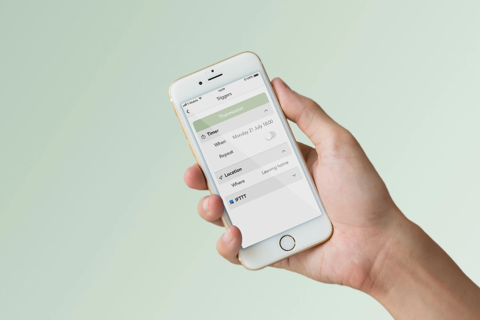 A companion app is used to control Smartians nodes installed around the home