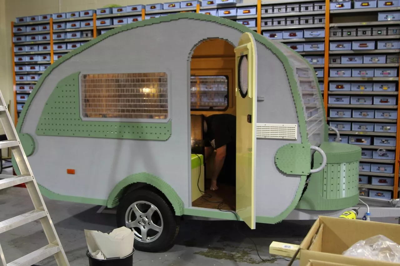 This is what creative hands can do with 215,158 Lego bricks