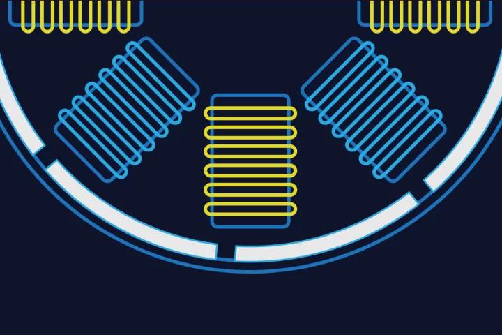 Instead of a weighty flywheel, RK Transportation proposes a lightweight rotor disc with embedded magnets that can respond to coils in the outer housing like an electric motor