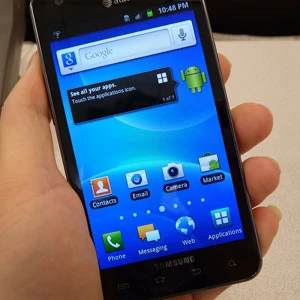 The Samsung Galaxy S II available from AT&T