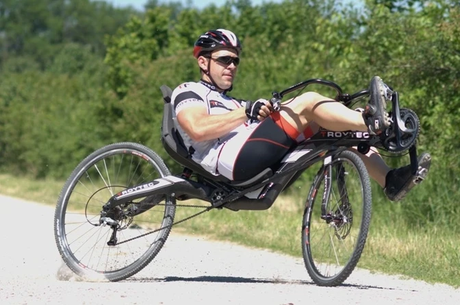 We're guessing it won't work on switchbacking singletrack, but the Revolution can do some lighter off-road riding