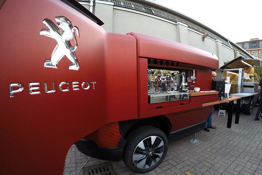 Peugeot presented its bold idea for a modern food truck, FuoriSalone (Photo: Edoardo Campanale/Gizmag.com)