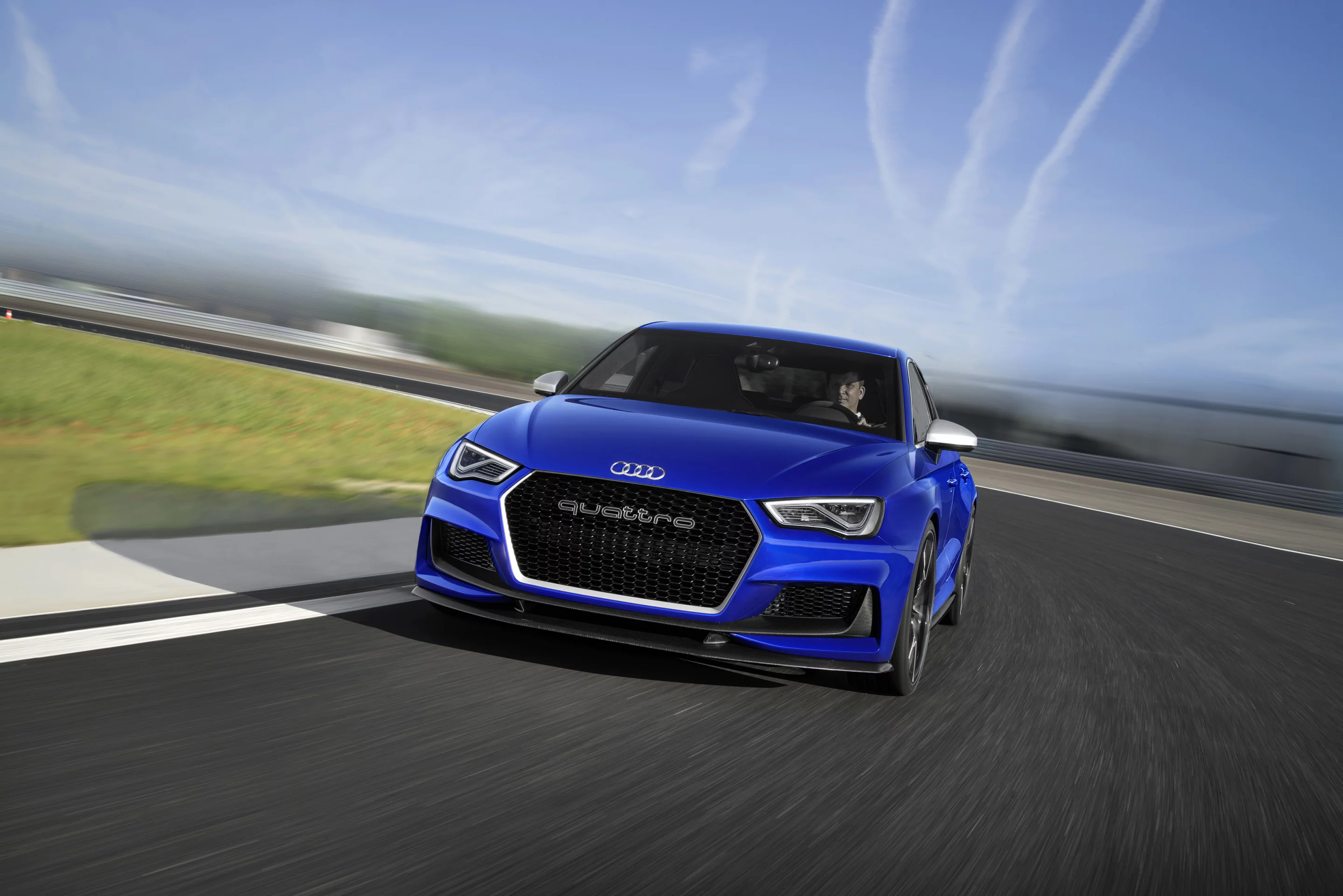 Audi A3 clubsport quattro working out on the track