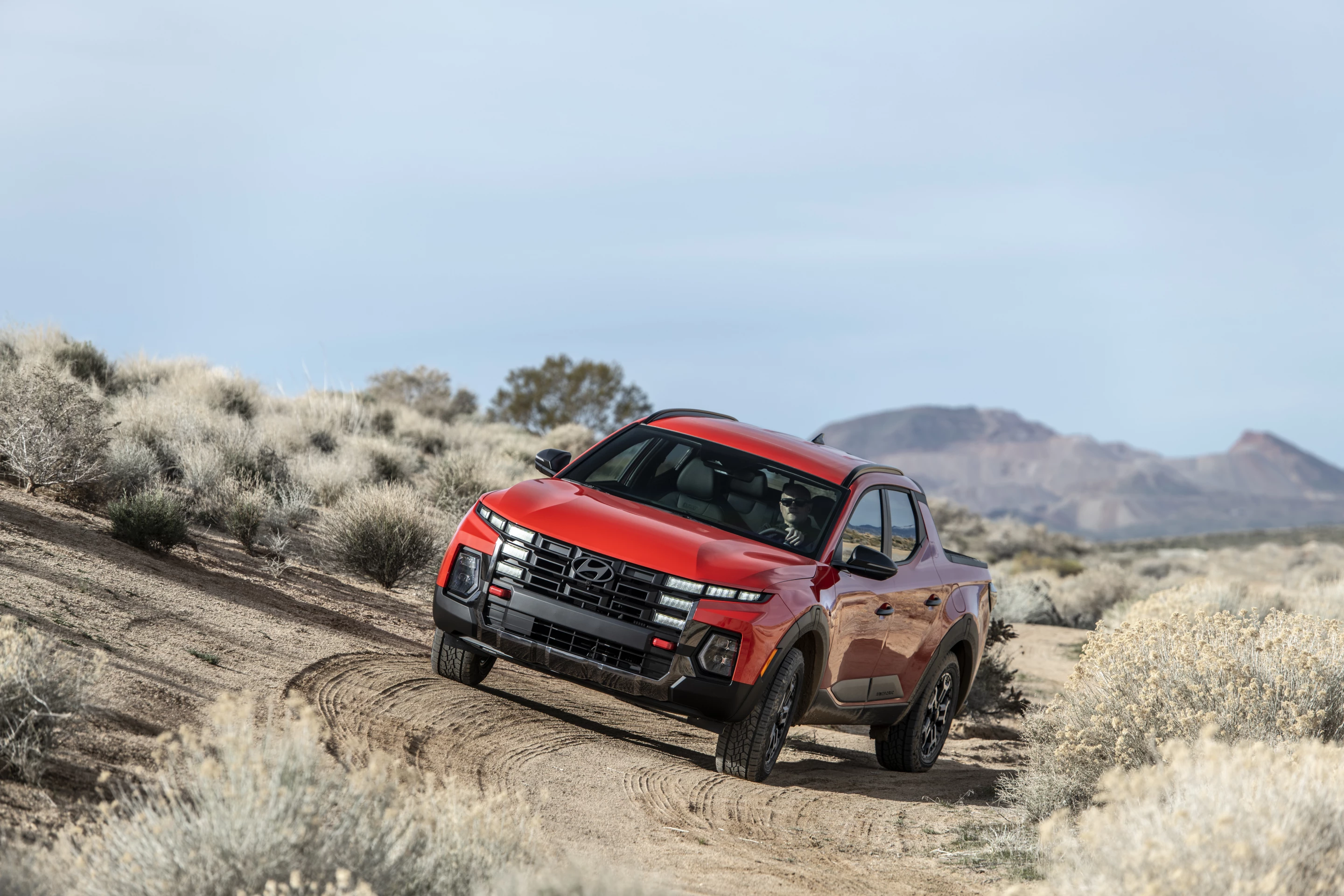 Off-pavement capabilities for the 2025 Hyundai Santa Cruz are augmented in the XRT model