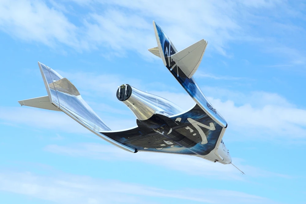 The test was to determine how VSS Unity flies with the increased weight of the propulsion system