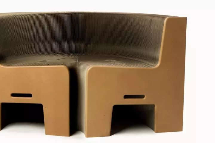 The FlexibleLove chair can be stretched and manipulated into a multitude of shapes and lengths