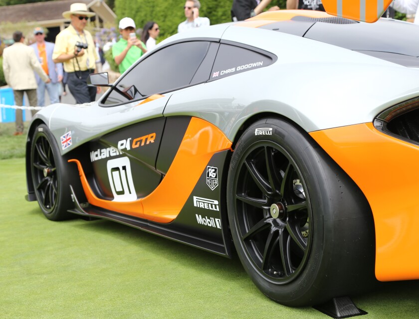 McLaren's P1 GTR design concept at Pebble Beach (Photo: Angus MacKenzie/Gizmag)