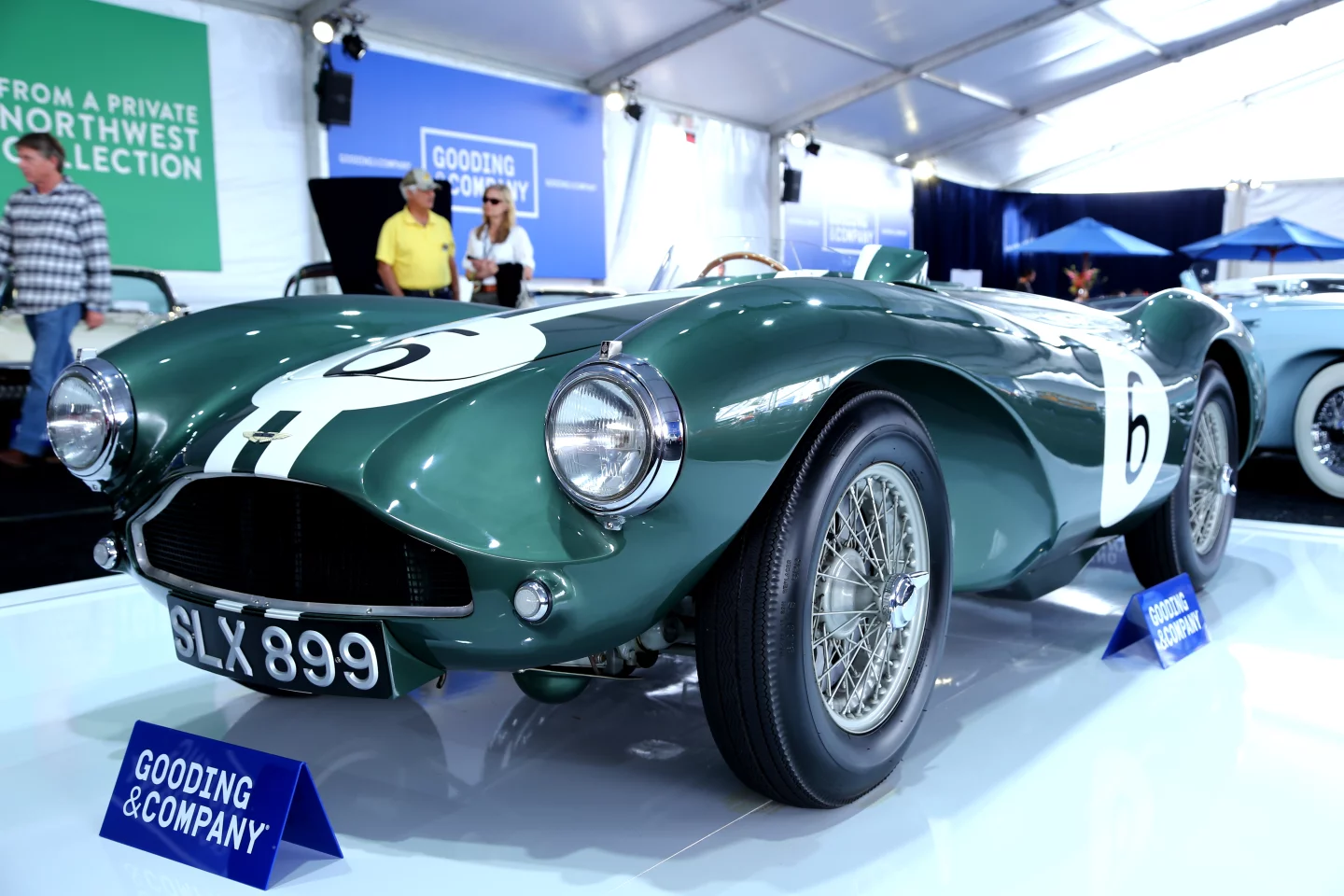 This 1955 Aston Martin DB3S sold for US$5.5 million. It was constructed in the factory race shop and debuted on the Aston Martin stand at the 1955 Earls Court Motor show (Photo: Angus MacKenzie/Gizmag.com)