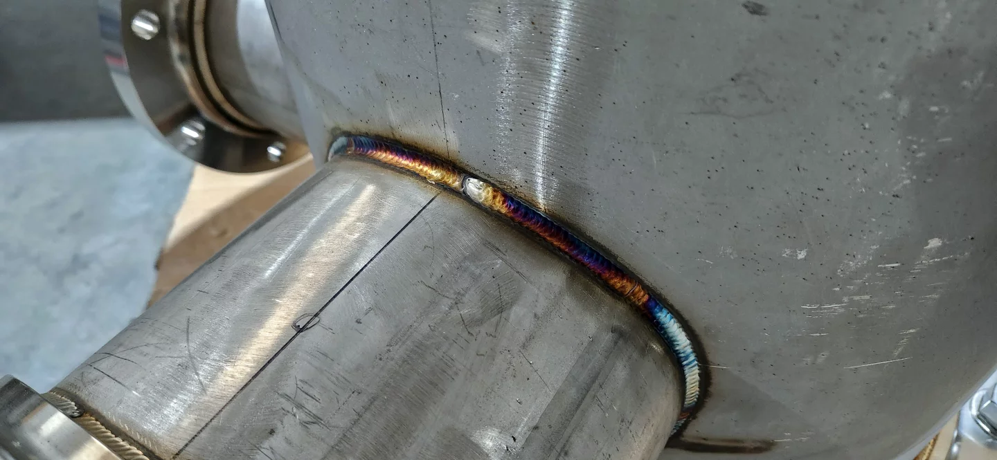 I can't tell you exactly what this is or show the whole thing, but Quaise did tell me I can show you those beautiful welds on a custom piece Quaise will be using soon