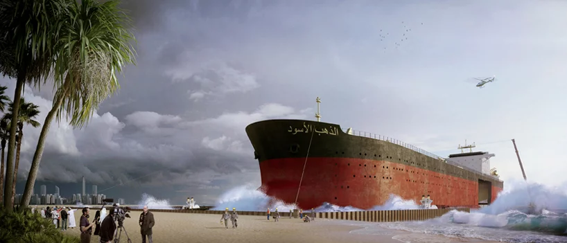 There's also a question mark as to whether recycling the ship wouldn't be better for the environment (Image: Chris Collaris Design)