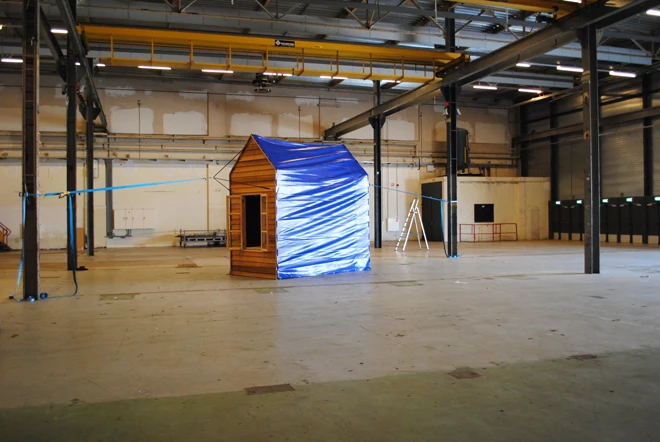 Hangout fully tarped up