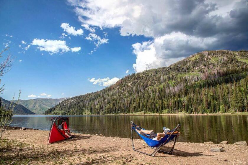 The versatile Tammock works as a hammock tent, open hammock or freestanding tent