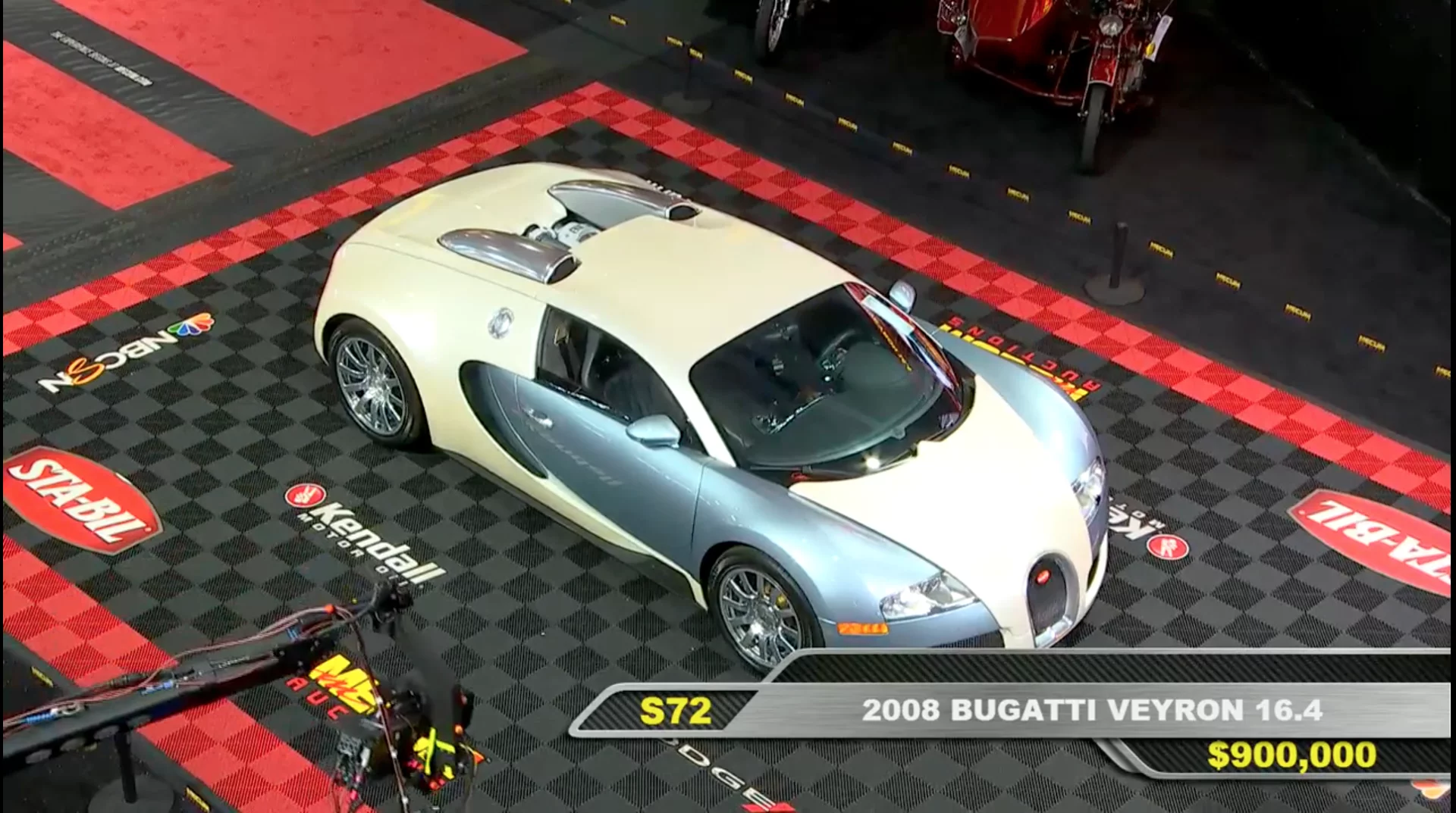No sale: 2008 Bugatti Veyron 16.4Estimate: $1,000,000 to $1,200,000 High Bid: $900,000Official Auction Description: Mecum Lot S72