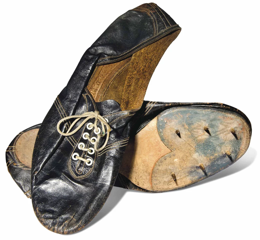 Breaking the four-minute-mile barrier was a milestone that many thought was slightly beyond human capability. Once it had been done (by Roger Bannister wearing these shoes in 3:59.4 on May 6, 1954), and the barrier broken, it was done repeatedly from that point forth. It has since been broken by over 1,400 male athletes, and the record for “the mile” currently stands at 3:43.13.