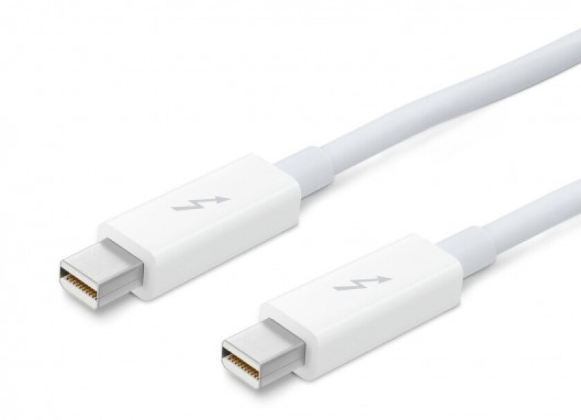 The EchoExpressCard/34 requires Apple's Thunderbolt cable
