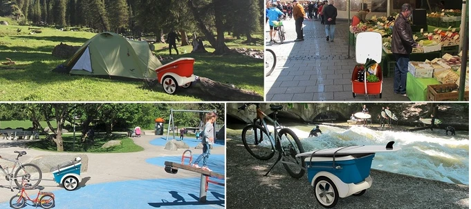 2bellidee imagines various outdoor, sport and everyday uses for the Grillrider beyond mere grilling