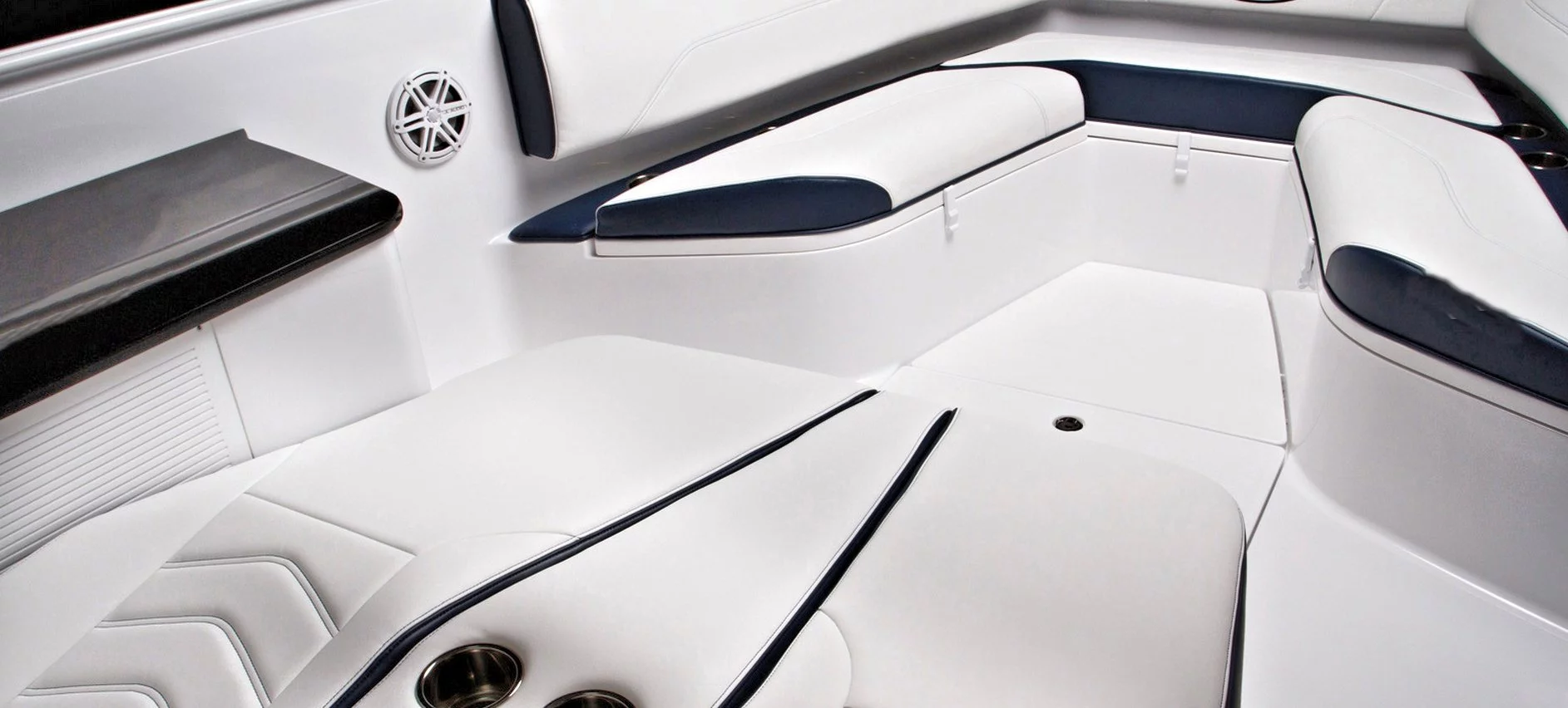 The bow of the boat invites lounging, save perhaps when travelling over 70 mph