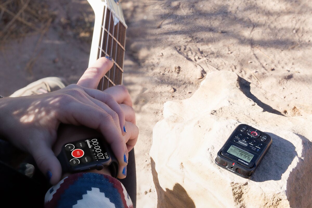 The Roland R-07 can be monitored and controlled using a smartphone or smartwatch