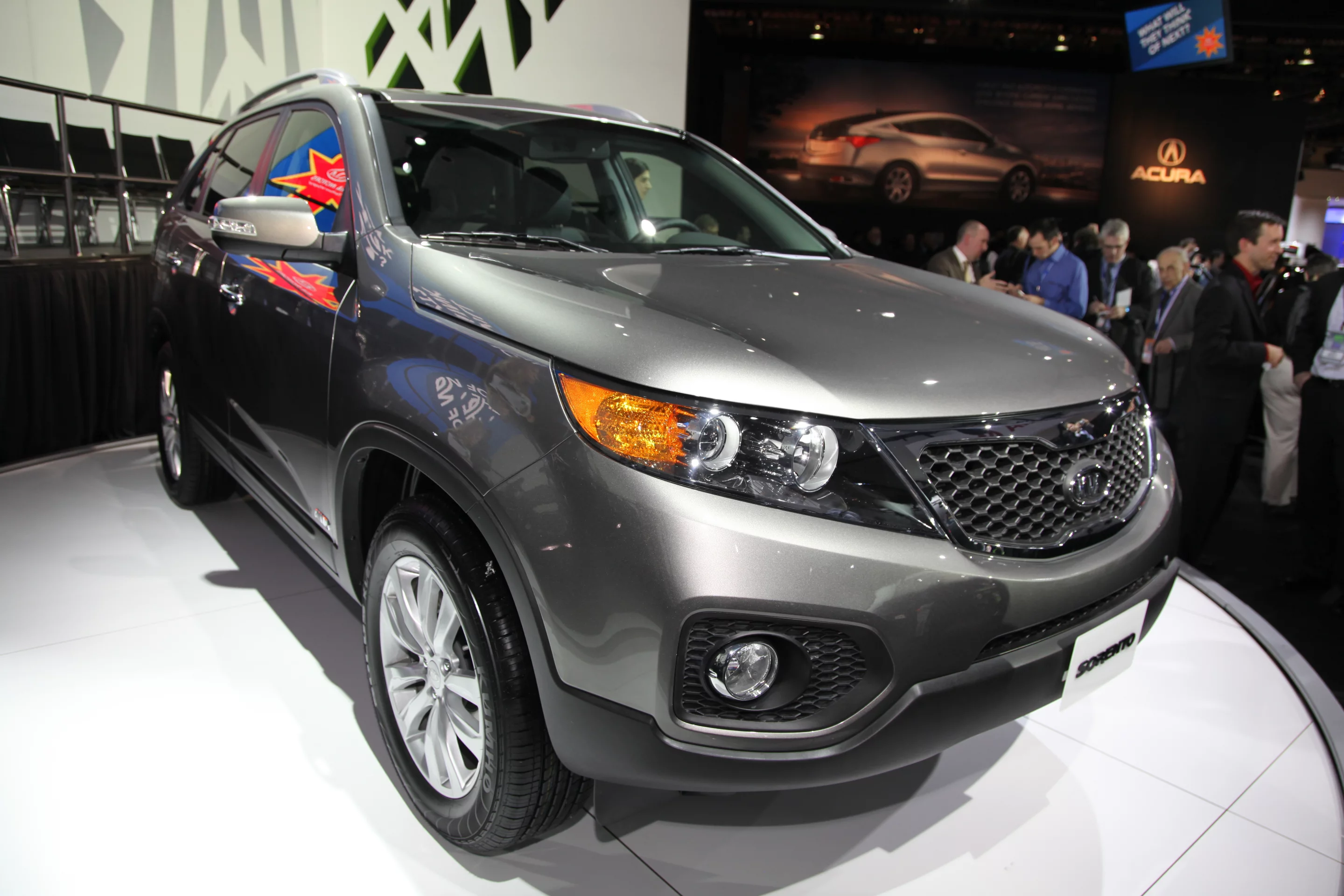 The Kia Sorento which will feature the UVO system
