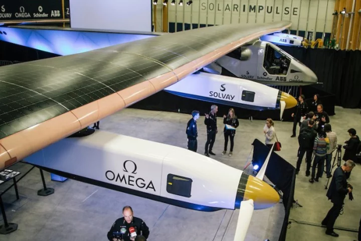 Solar Impulse 2 makes its public debut in Payerne, Switzerland