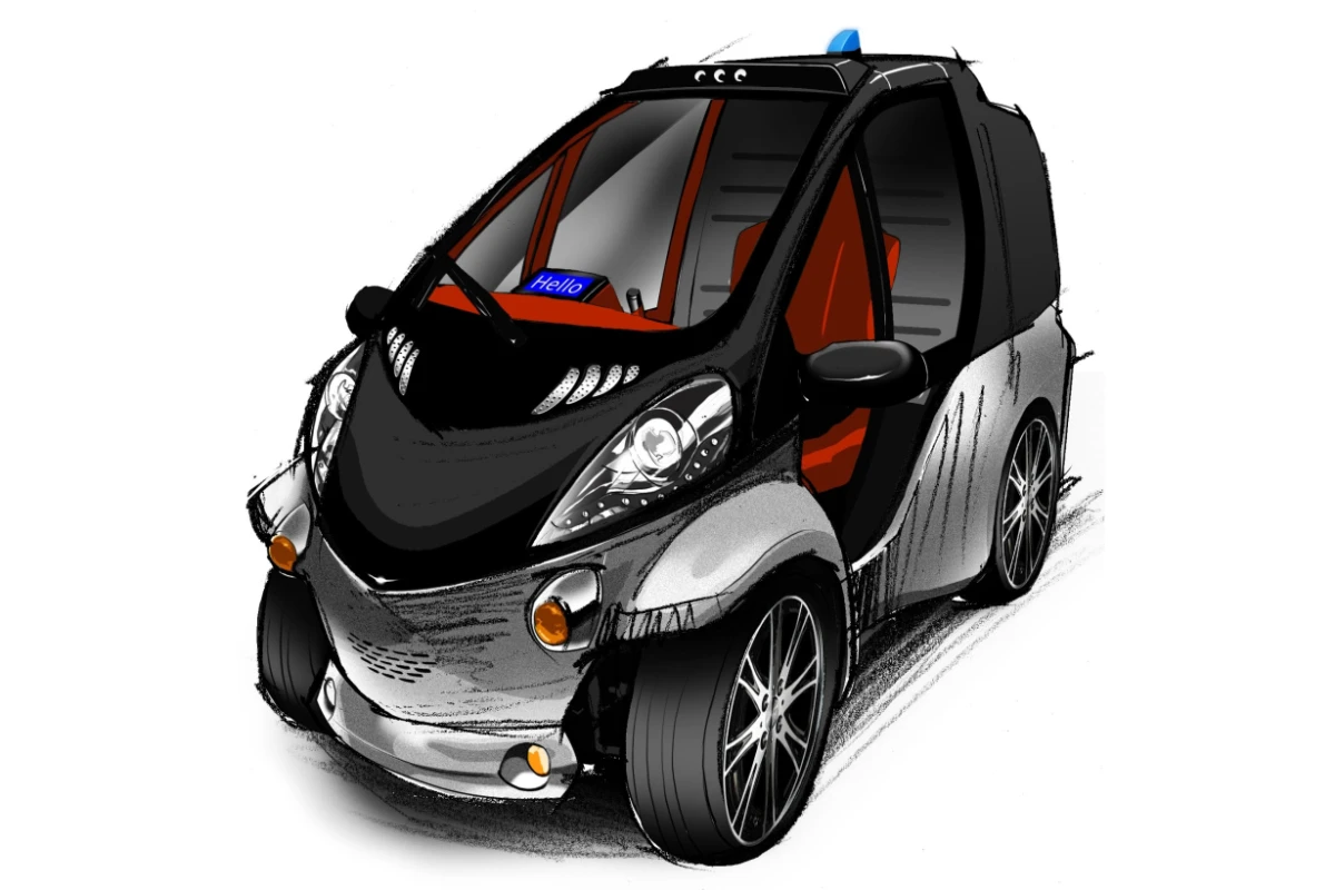 Conceptual image of the Toyota Smart Insect (front)