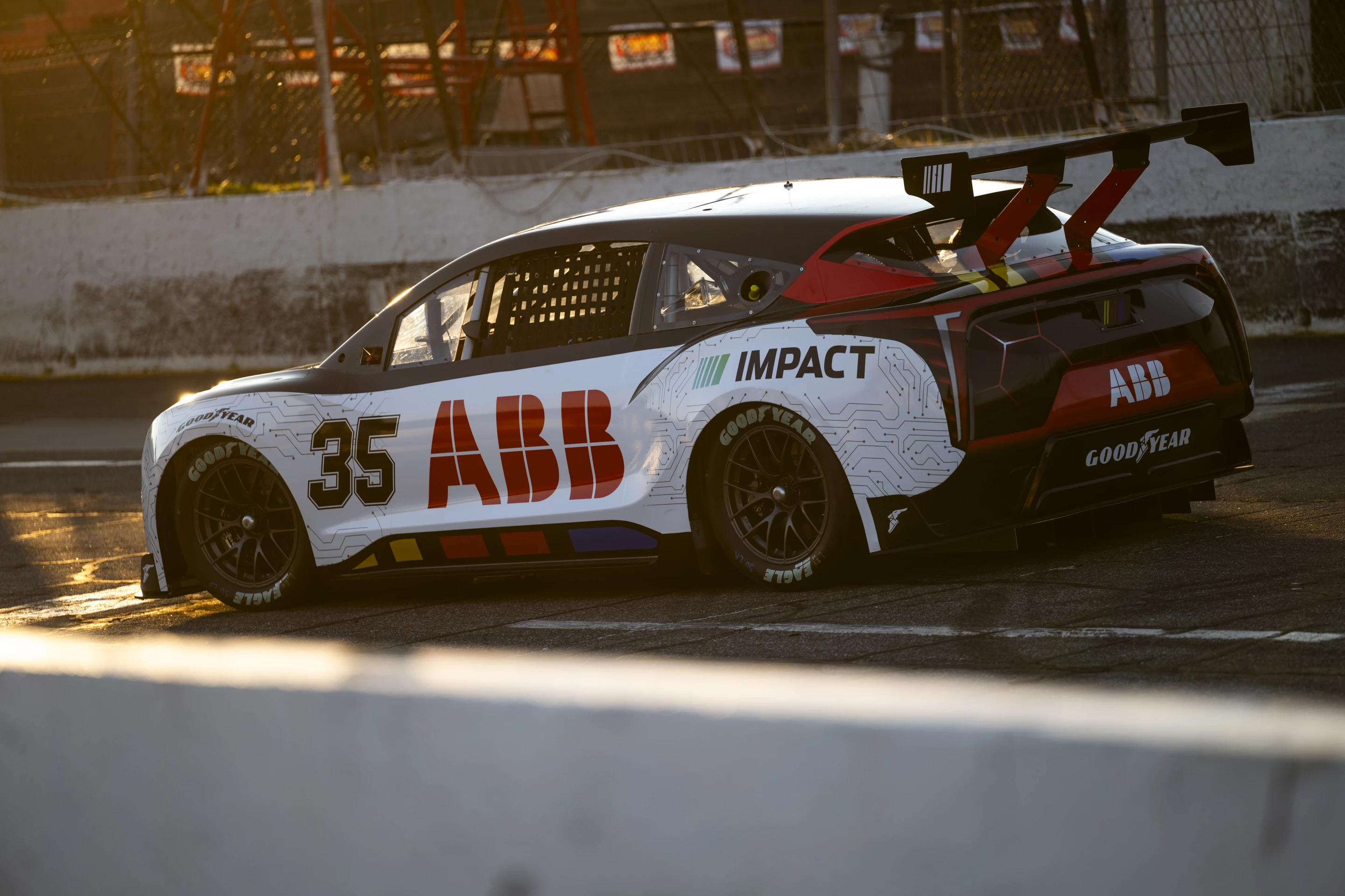 The number 35 represents NASCAR's plan to reduce its carbon footprint to zero across all core operations by 2035