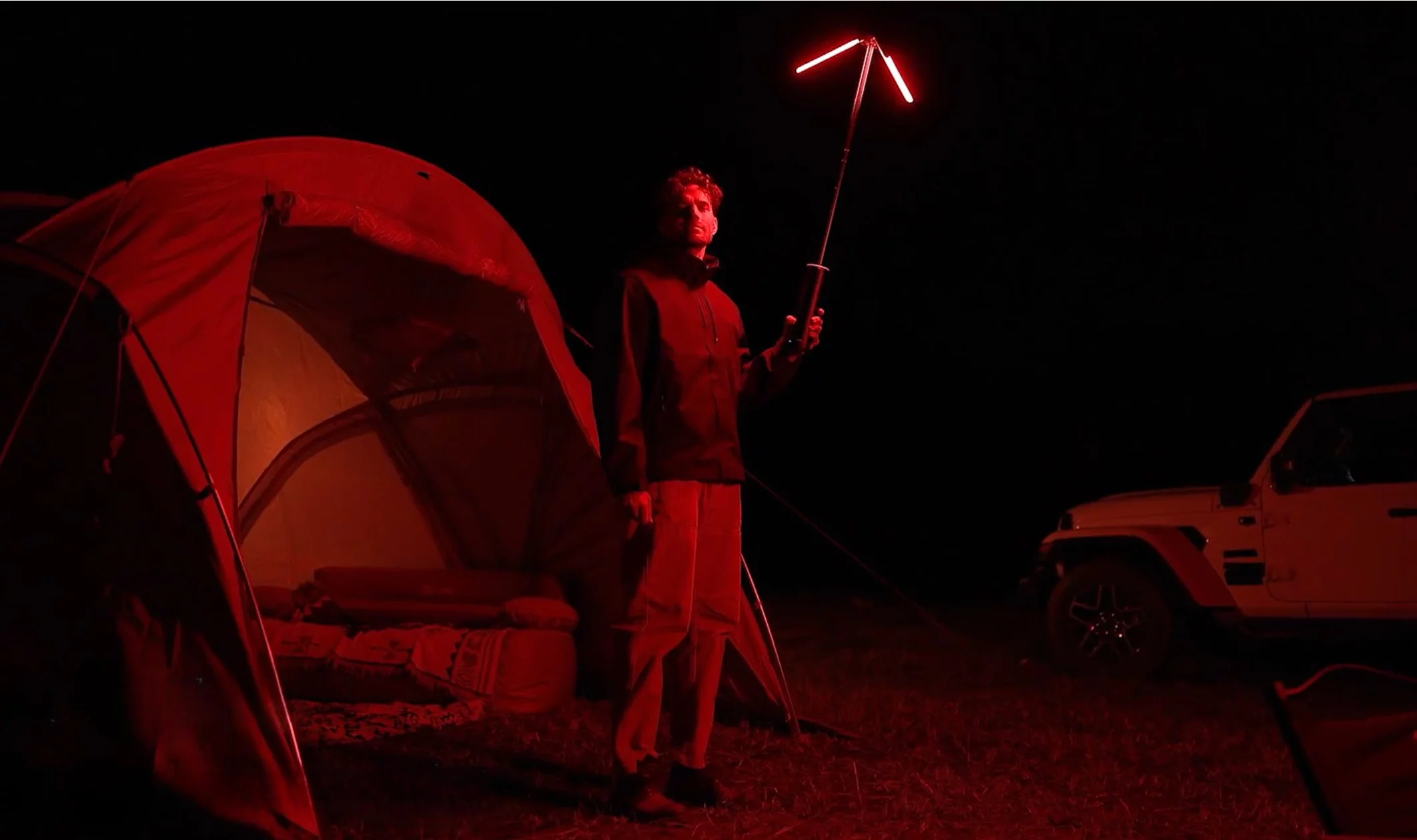 The BougeRV T1 Lantern has a red light mode to preserve night vision