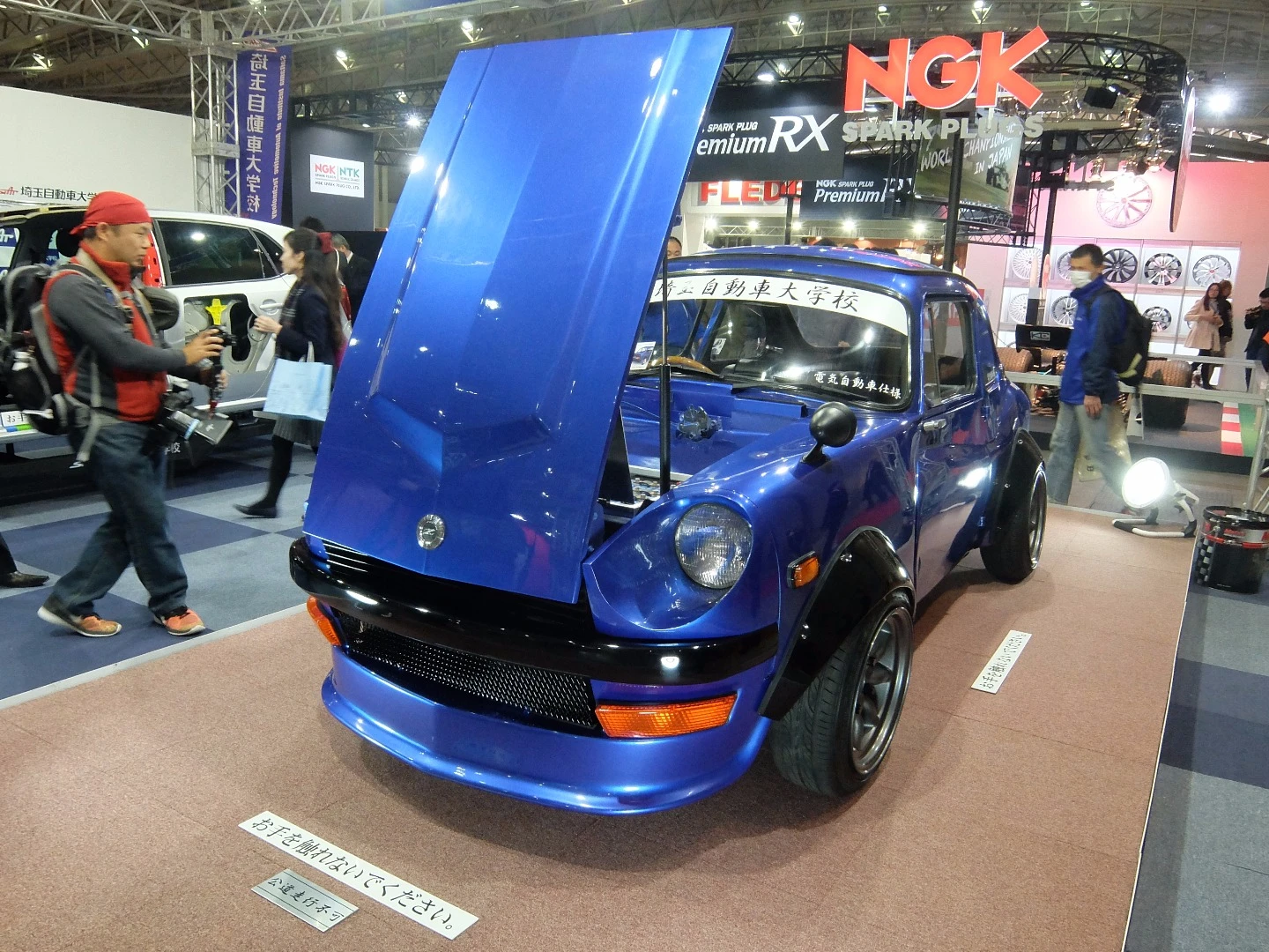 This 1960`s Subaru micro car has been restyled by SAR, with the front of a Datsun and an electric motor added