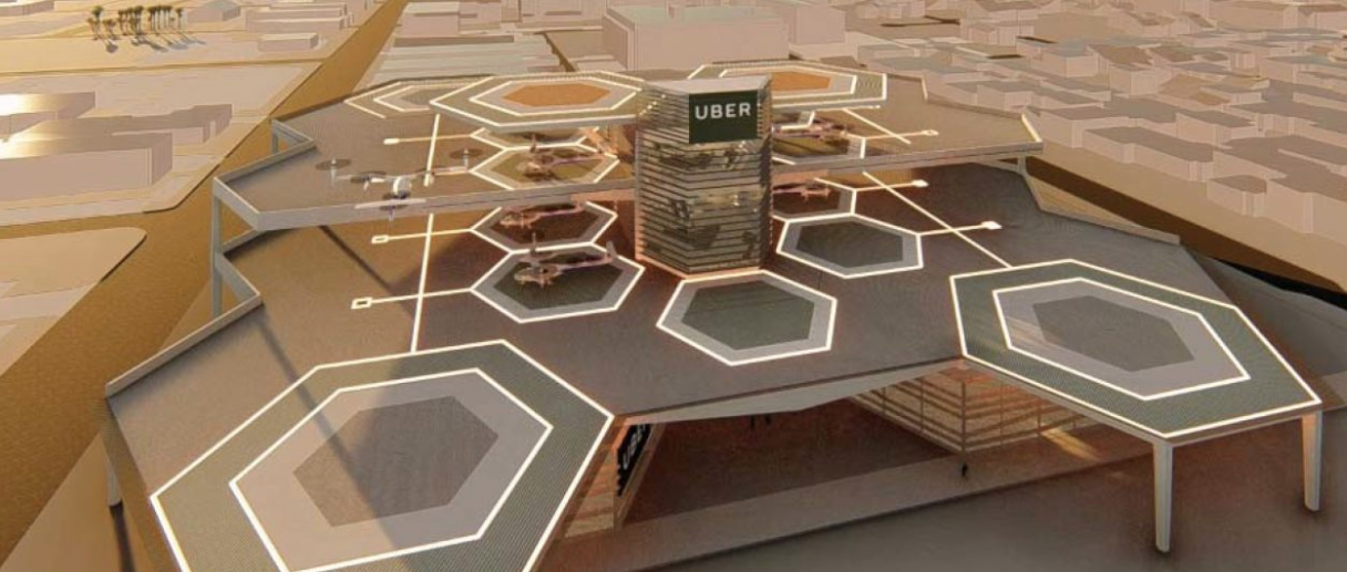 The flexible design of Beck's beehive-inspired Skyport means it can be scaled up by simply adding more hexes as the service gains popularity, just as a bee scales up its hive
