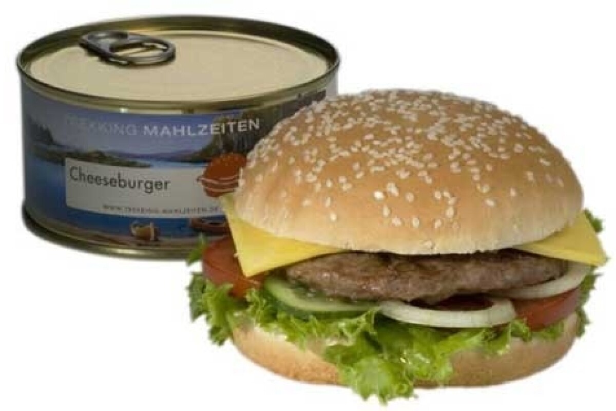 The cheeseburger in a can