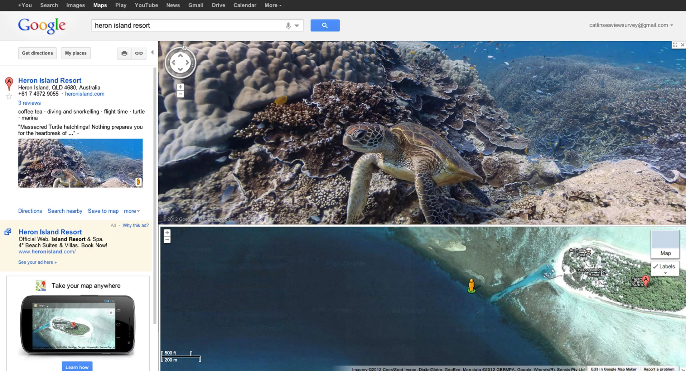 Google Maps now lets users virtually "walk" underwater in Street View to see panoramic views of ocean life and coral reefs from around the world