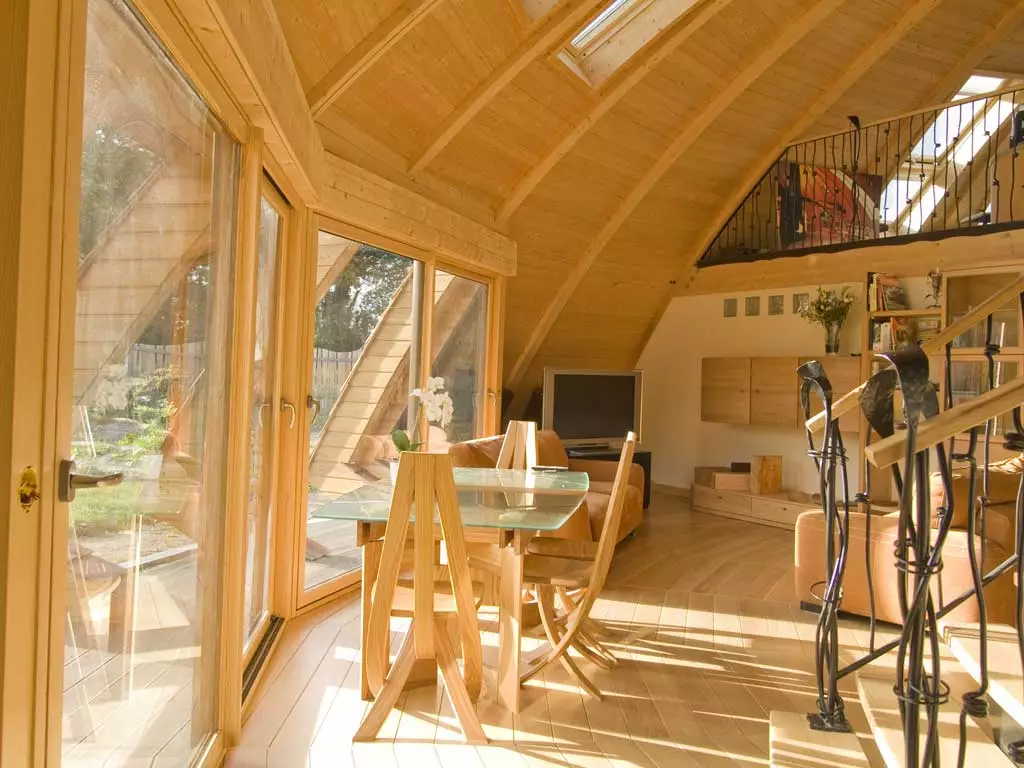 Natural light pours through the windows in a Domespace home