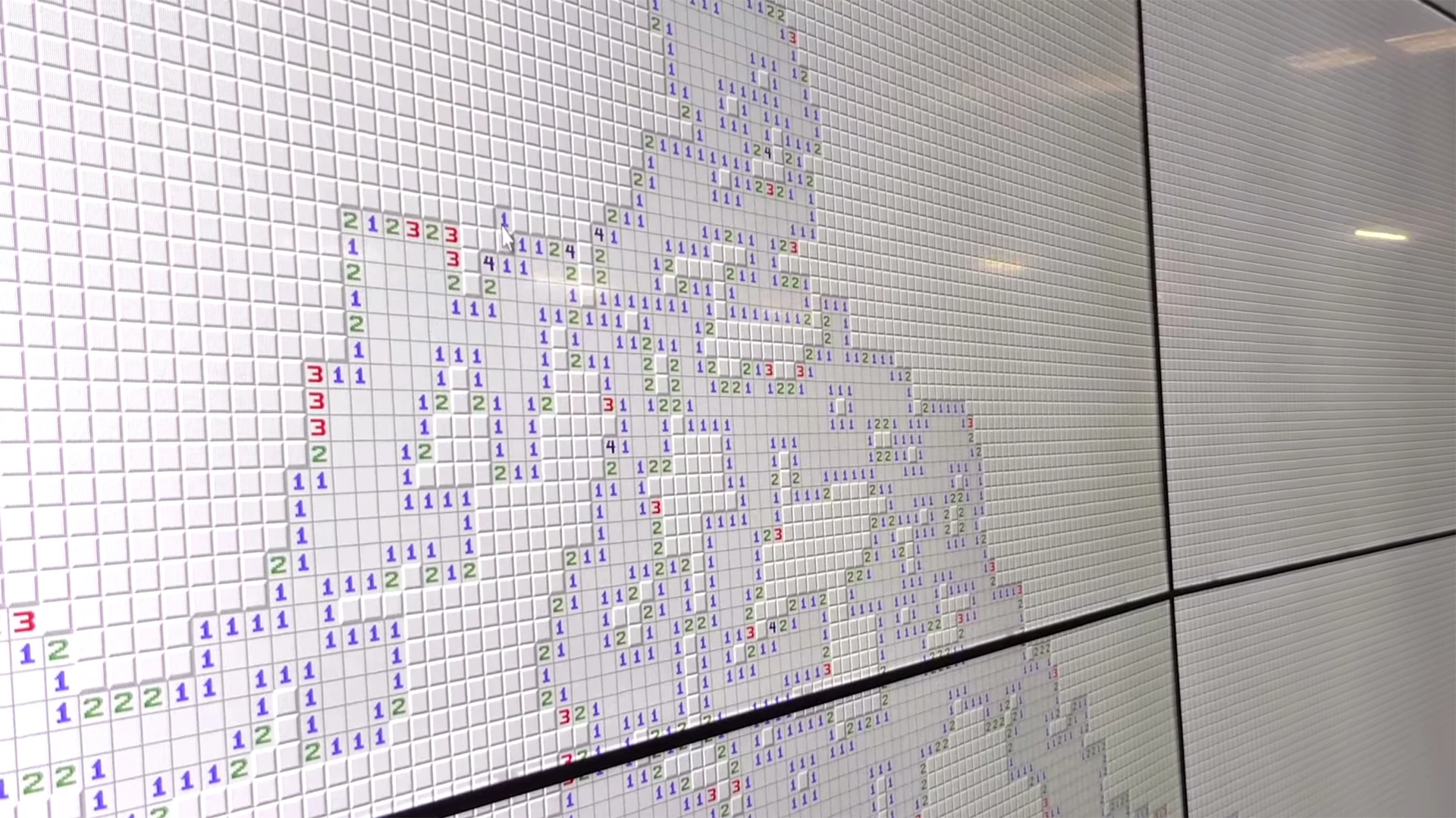 Beating this version of Minesweeper might take more than a little luck
