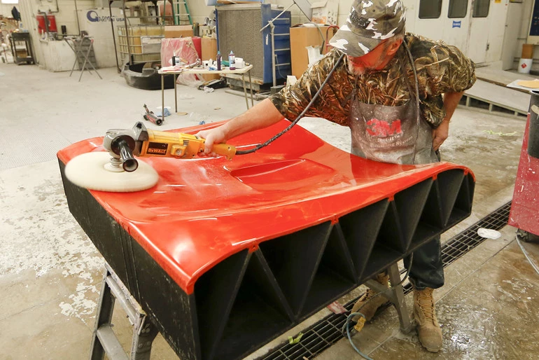 Fine polishing the finish