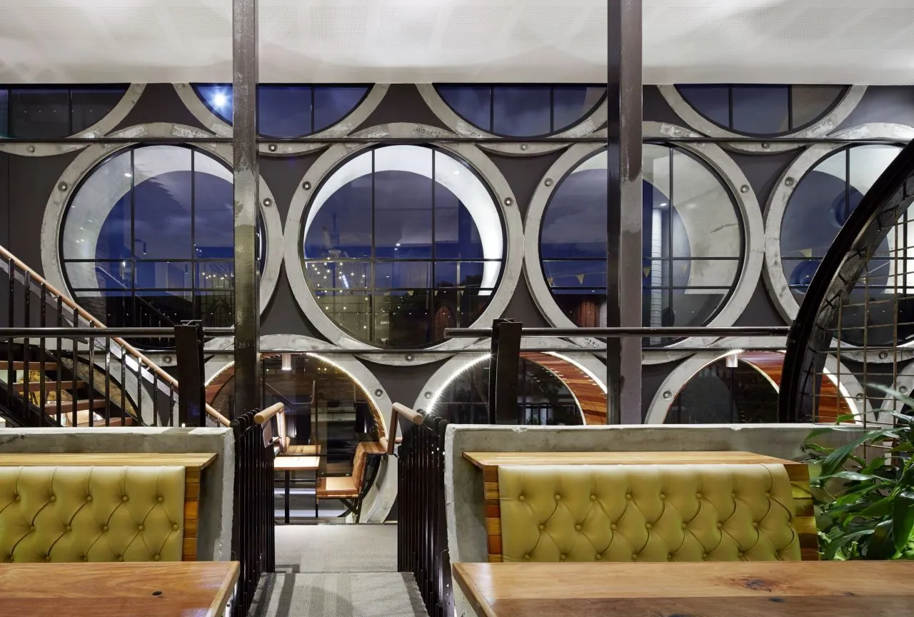 Prahran Hotel interior by night