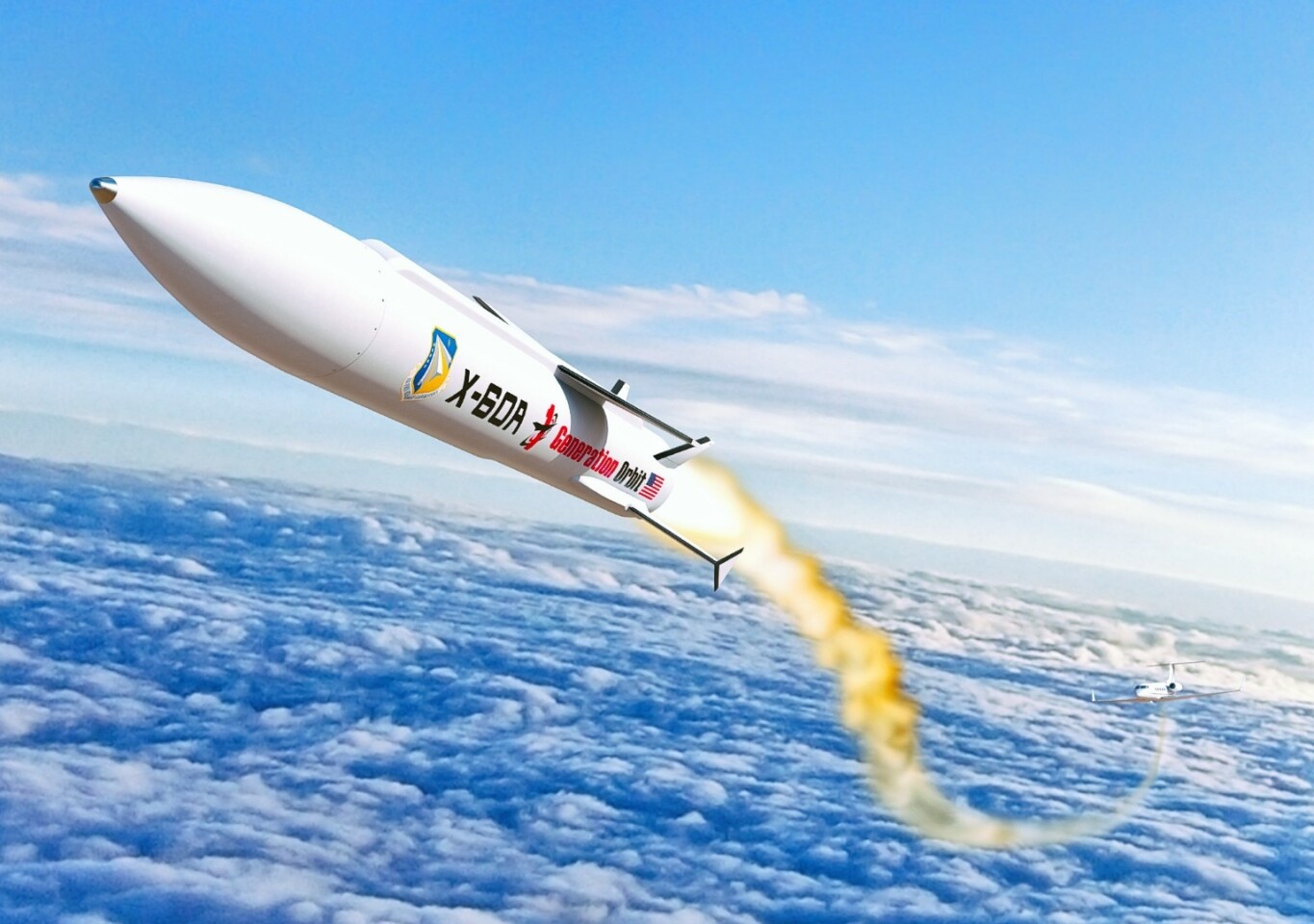 Artist's concept of the X-60A in flight