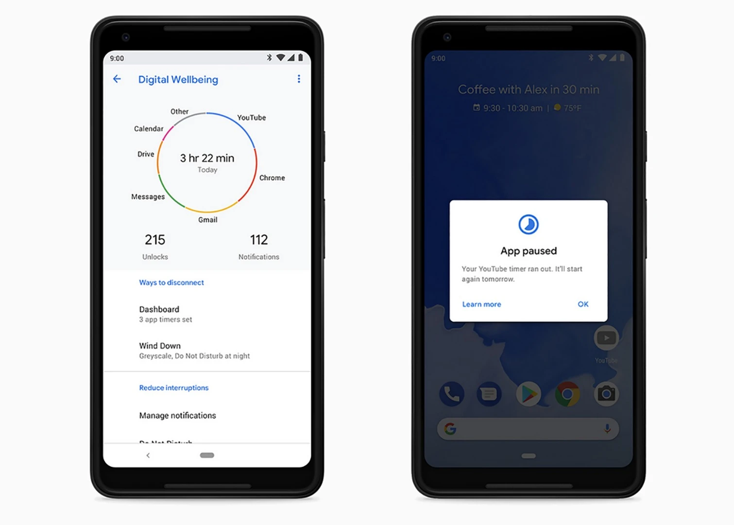 The Digital Wellbeing suite of tools is only in beta for now