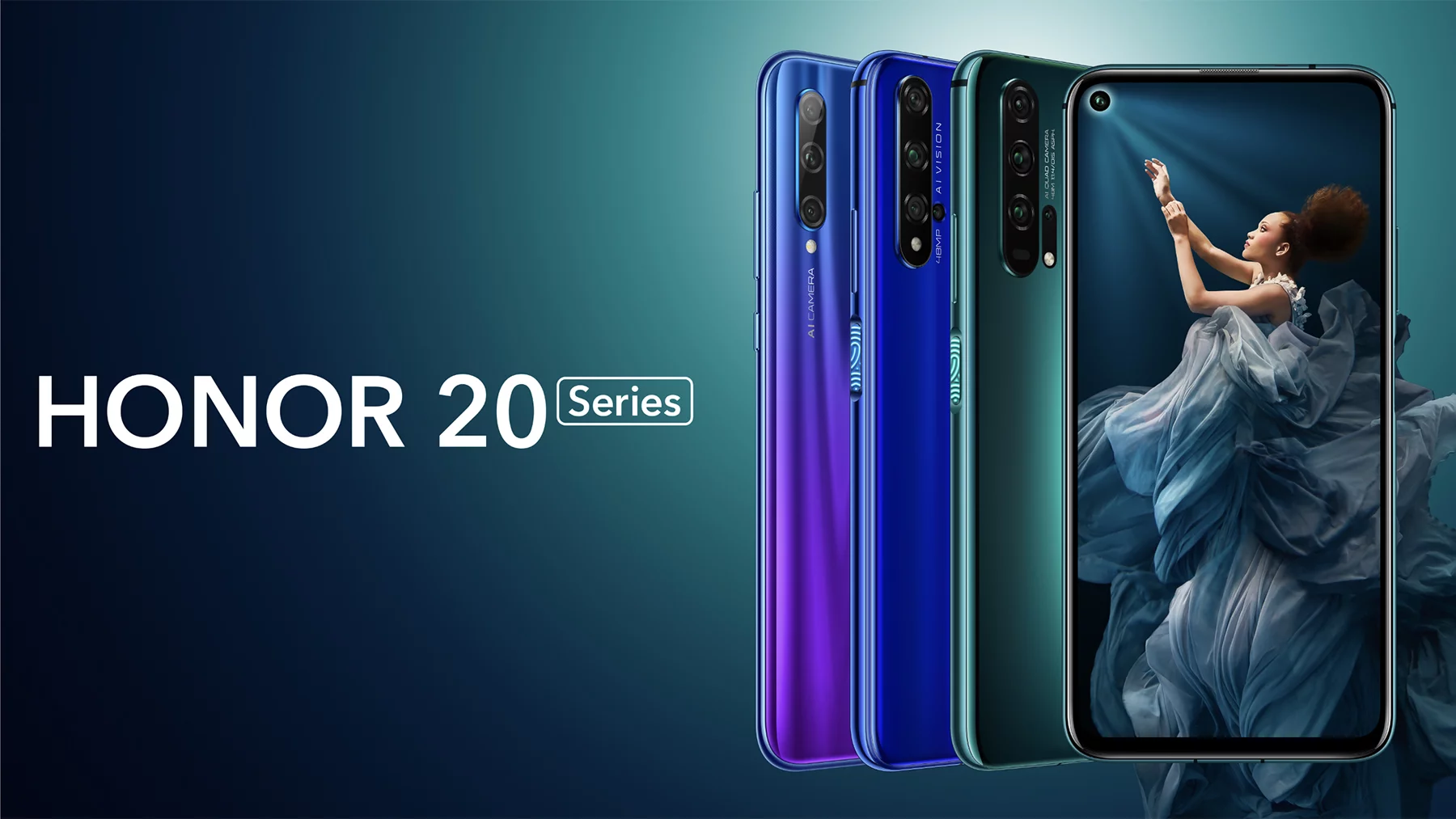 The Honor 20 Lite, Honor 20 and Honor 20 Pro