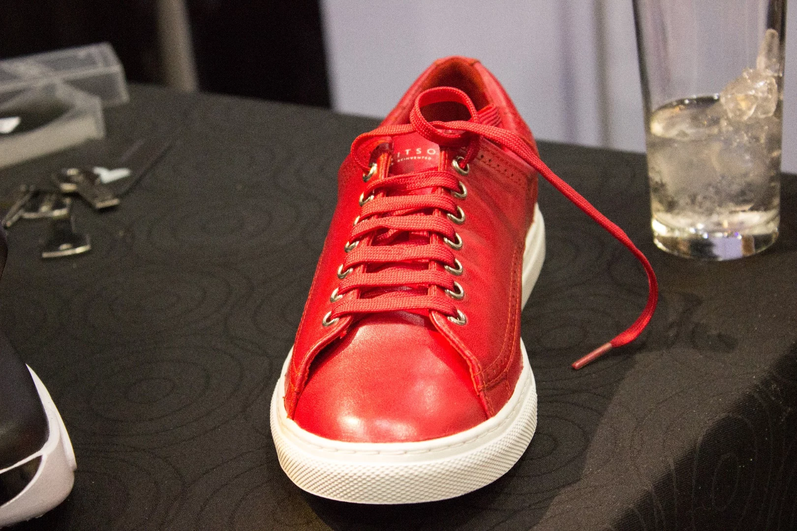 Another look at the bright red Warm Sneaker