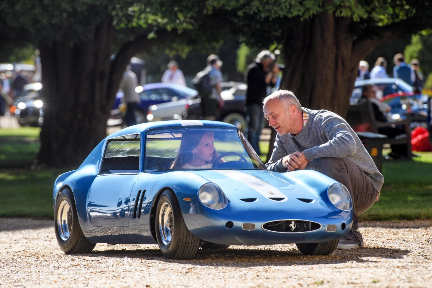 That’s Maddie and her Ferrari 250 GTO replica. The car is a copy of the 1962 GTO (chassis #3386) that finished sixth at Le Mans in 1962. That’s a hand-built alloy body over a stainless-steel chassis, powered by a water-cooled electric motor with lithium batteries. The car was built by dad so Maddie could participate in the 2020 Little Big Mans at Le Mans Classic. Sadly, the event was canceled, but Maddie got to participate in the 2020 Junior Concours of Elegance … and there’s always 2021 for the Little Big Mans which is likely to become the principal event on the inevitable Children's Collectible Car event calendar.