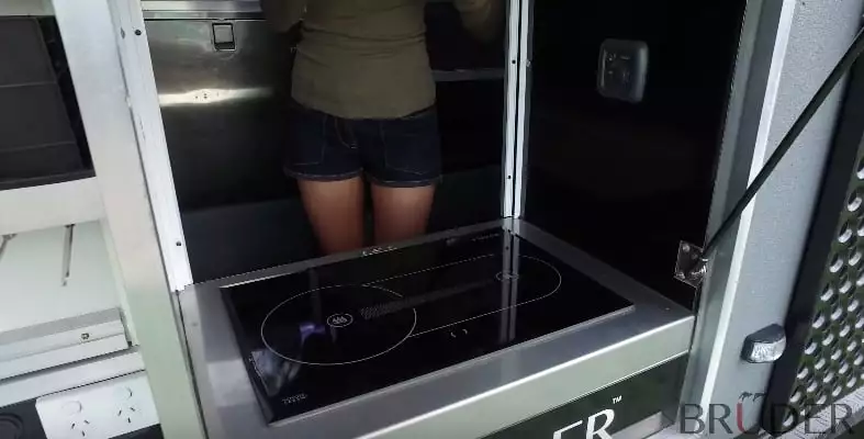 The Bruder EXP-6's indoor/outdoor cooktop