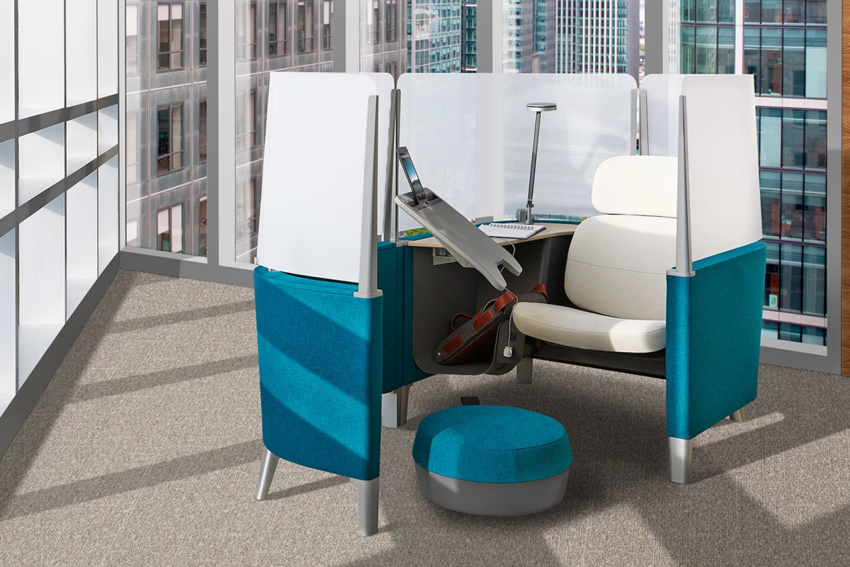 This workspace is built to help people concentrate and keep working longer