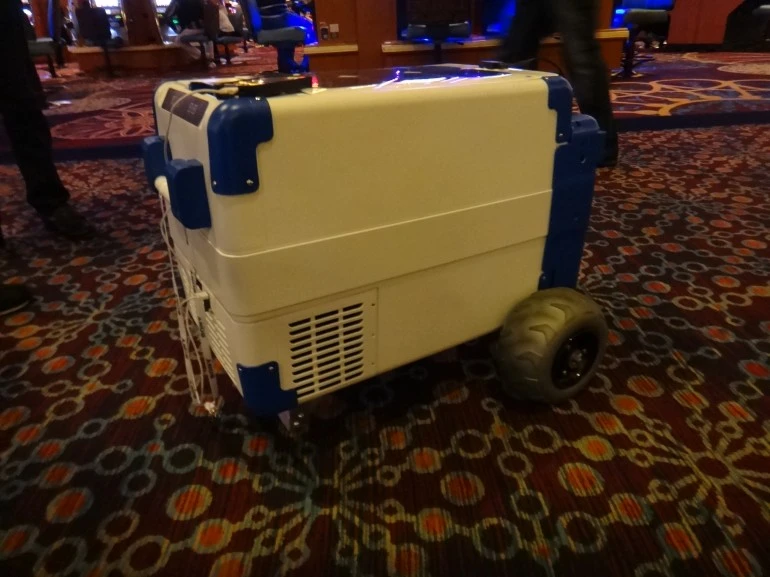 We first came across the Solar Cooler at CES earlier this year