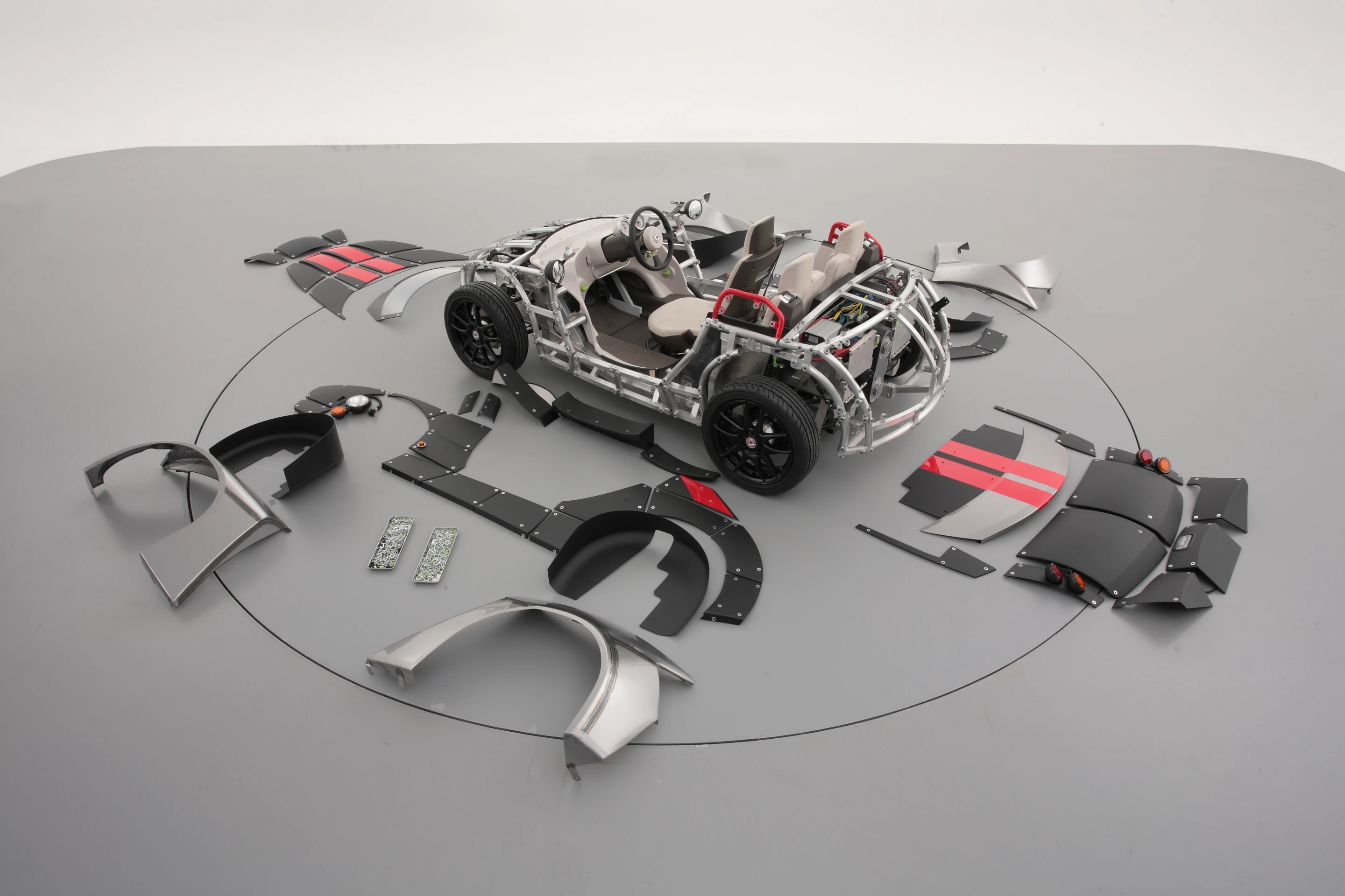 The Camatte57 has 57 body panels for children and their parents to add their personal touch
