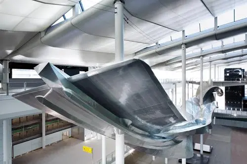 "Slipstream" is clad in aluminum fastened with around half a million rivets (Photo: Heathrow Airports Limited)