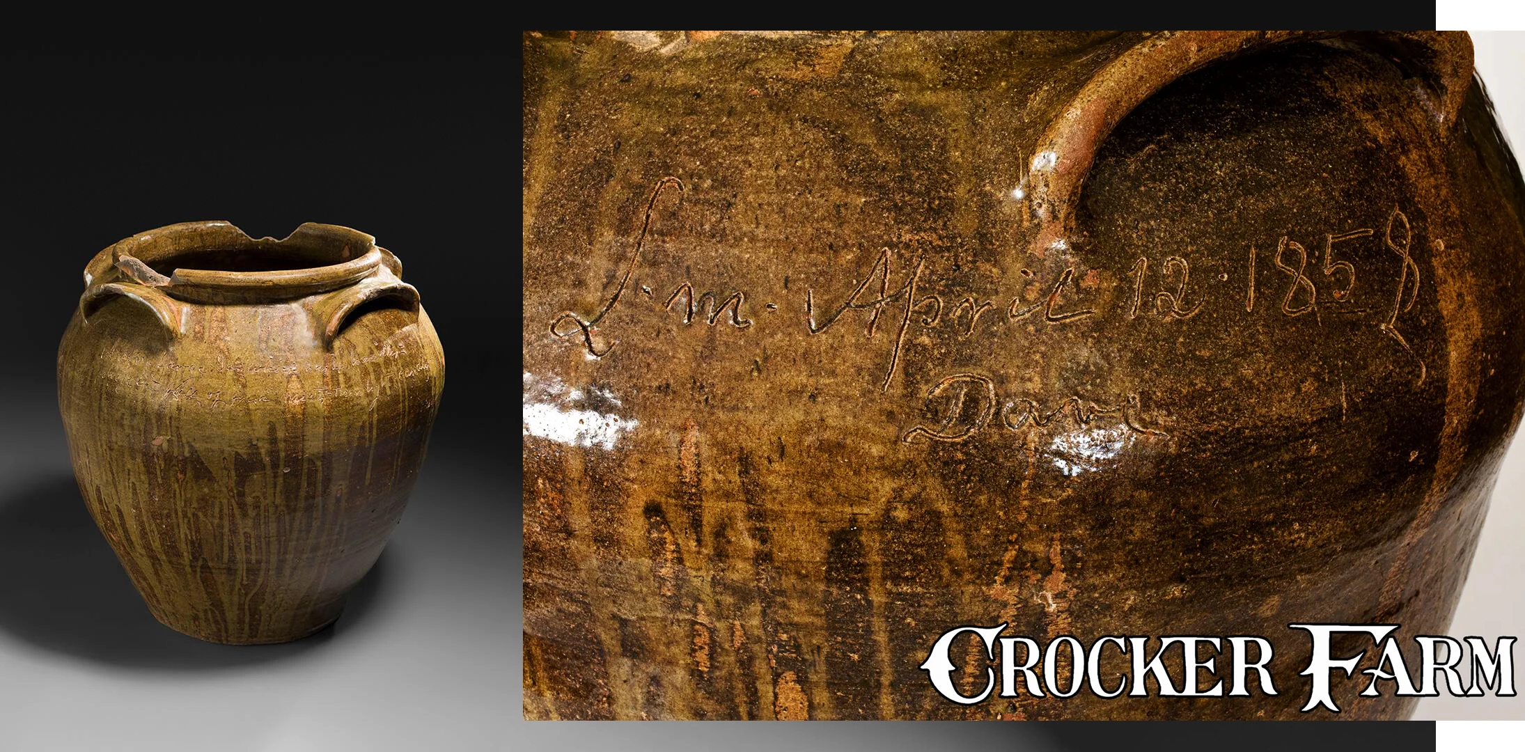 David Drake's April 12, 1858 25-Gallon Poem Jar sold for $1,560,000 at Crocker Farm on 7 August 2021. The jar is now on display at the Crystal Bridges Museum of American Art in Bentonville, AR