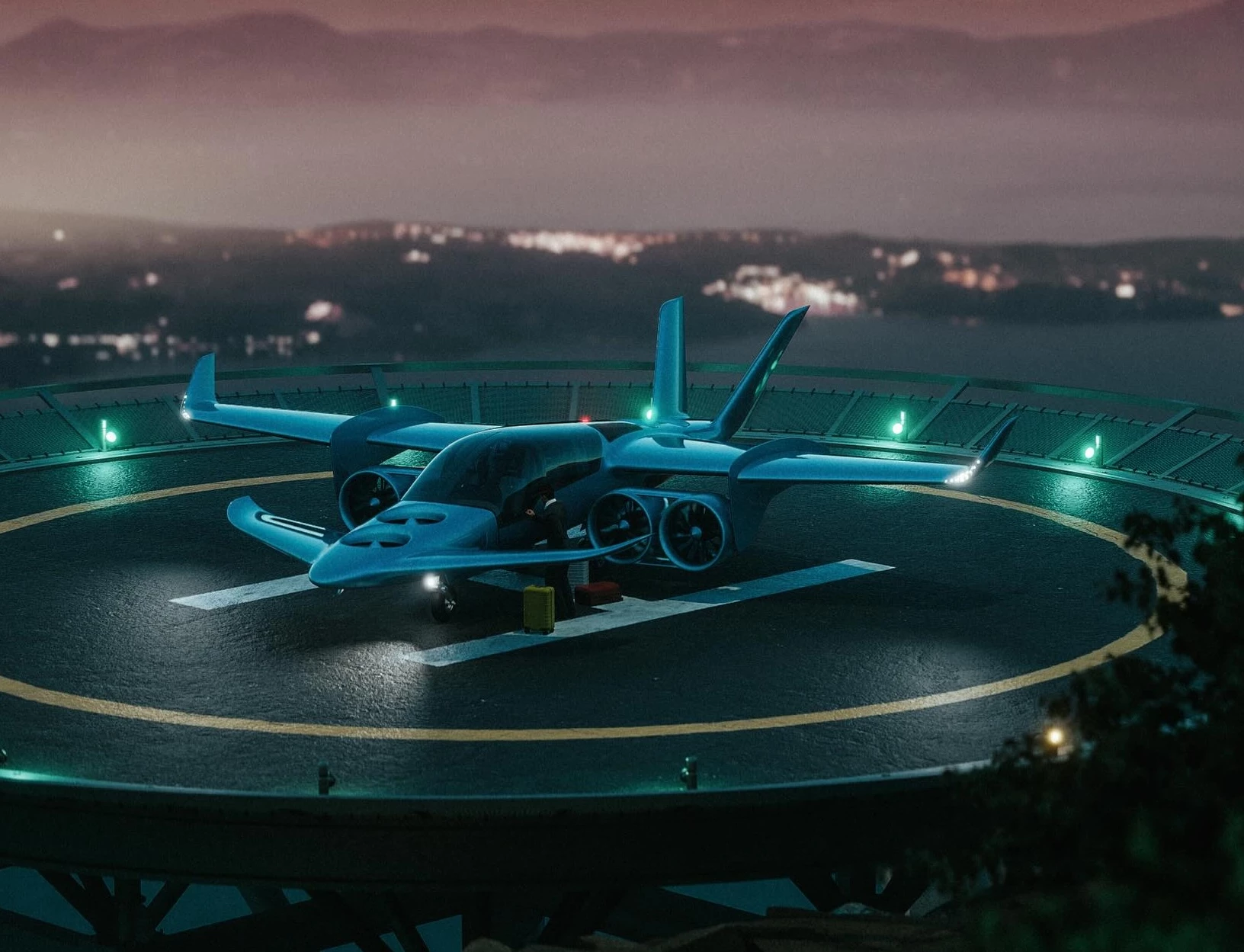 The Manta ANN Plus can take off from a helipad or short runway