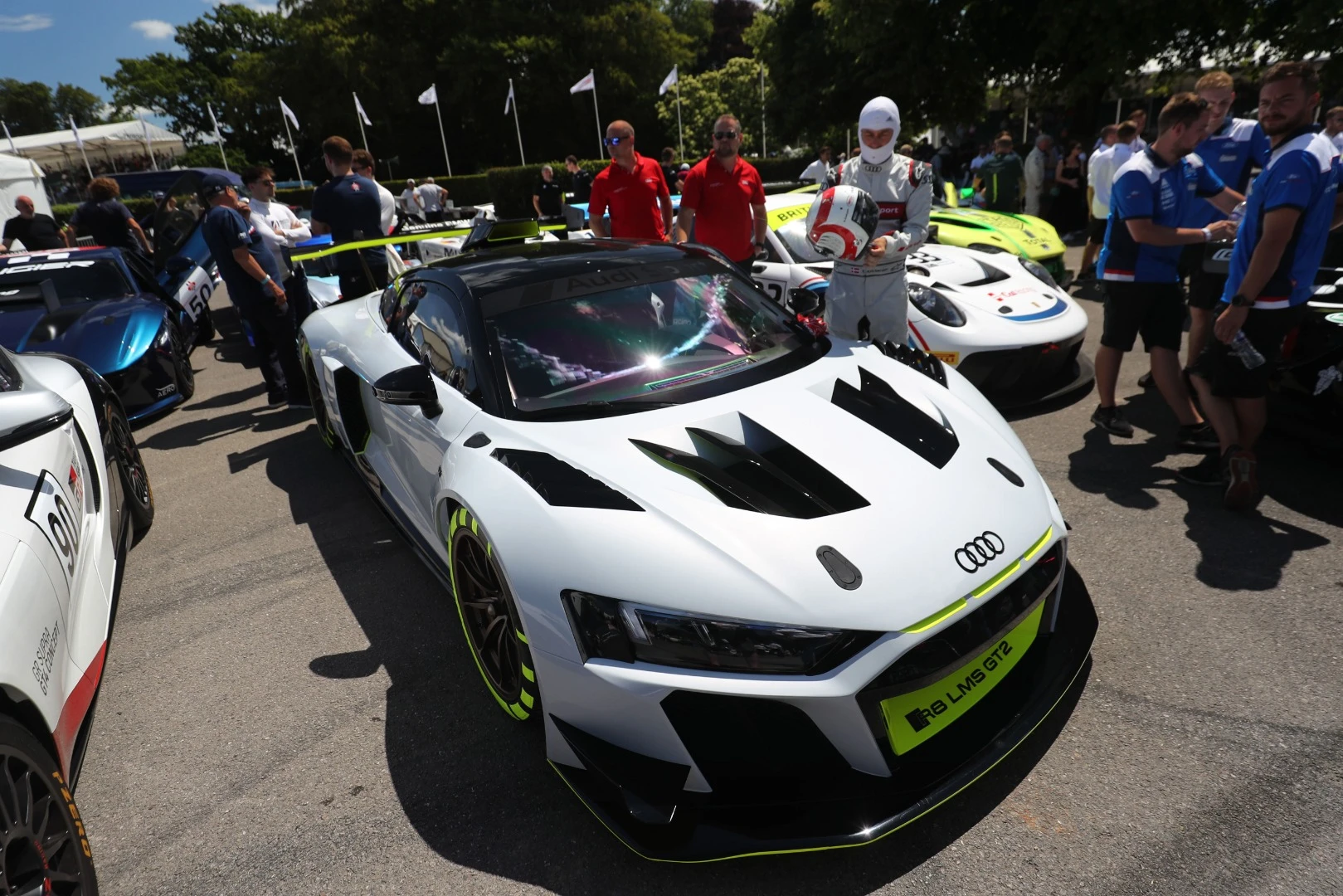 Audi made a worldwide debut for its R8 LMS GT2 at Goodwood 2019